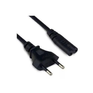 Imagem de Cabo De Força 2 Metros Bipolar Tv Monitor Ps3 Ps4 1,80 mts