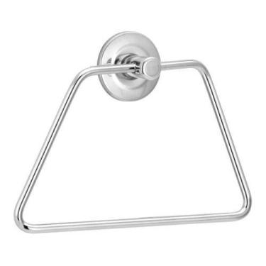 Imagem de Porta Toalha Banheiro Trapézio Mãos Rosto Metal Banheiro - TFC