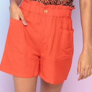 Imagem de Shorts Feminino Clochard  Enfim, G, Laranja