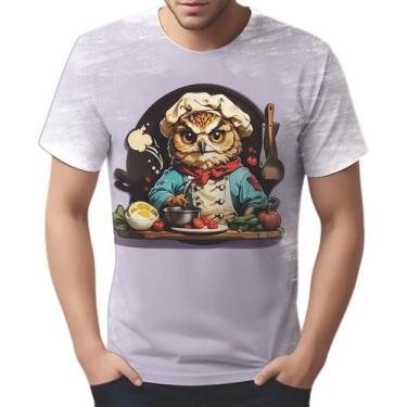 Imagem de Camiseta Camisa Tshirt Chefe Coruja Cozinheira Cozinha 1 - Enjoy Shop,
