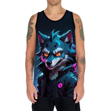 Imagem de Camiseta Regata Tshirt Animais Cyberpunk Lobos Matilha HD 3 - Enjoy Sh
