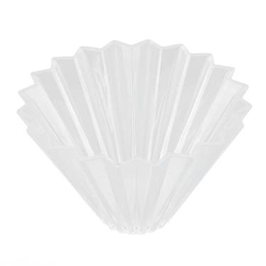 Imagem de Xícara de café de Origami Xícara de café Feita à Mão Xícara de Cone PretoXícara de caféCoador de café Cônico Reutilizável Feito à Mão café D para Cozinha Preto (Transparente)