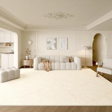 Imagem de Tapete minimalista listrado creme bege luxuoso decorativo para sala de estar tapetes artísticos criativos para quarto tapetes macios e confortáveis, YHT045,2,H,300x400CM