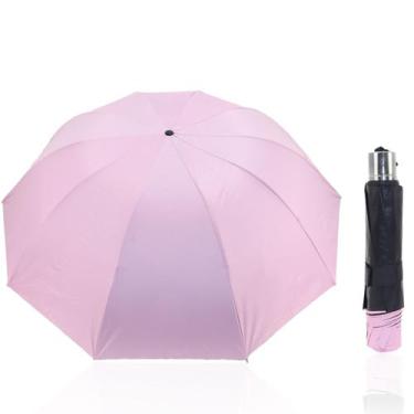 Imagem de Guarda Chuva Grande Reforçado Cabe Na Bolsa Colorido Liso Sombrinha Co