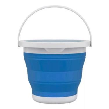 Imagem de Balde retratil de silicone 10l - bazar do saara, AZUL