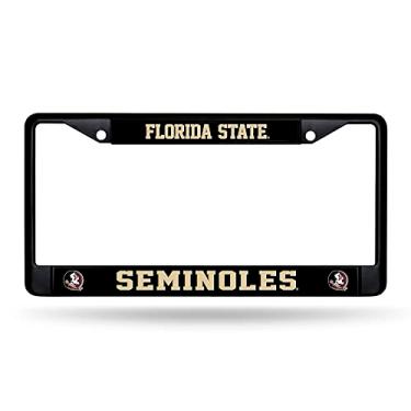 Imagem de Rico Industries NCAA Florida State Seminoles Moldura preta para placa de licença 30,48 cm x 15,24 cm Moldura cromada preta 30,48 cm x 15,24 cm Carro/Caminhão Auto Acessório