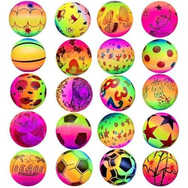 Imagem de 100 Bolas De Vinil Dente De Leite Praia Piscina Festa Atacado - Centra