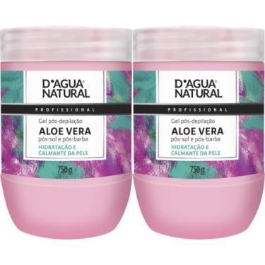Imagem de 2 Gel Calmante Hidratante Pós Depilação750G D'agua natural - D'Água Na