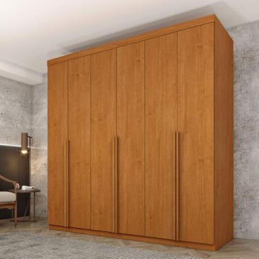 Imagem de Guarda-Roupa Casal Joinville 6 Portas 4 Gavetas Cinamomo - Tcil Móveis