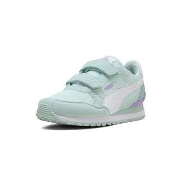 Imagem de PUMA Tênis infantil unissex St Runner Hook and Loop, Alerta pacífico azul-puma branco-moderno menta-lavanda, 15