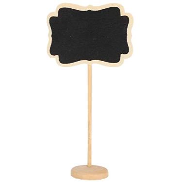 Imagem de Quadro -negro de Madeira, Pequenos Sinais de Quadro -negro, Mini Quadro -negro Com Base, Conjunto de 20, para Jardim, Casamento, Escritório, Decoração de Bricolage, para Rótulos