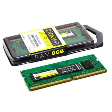 Imagem de Memória Ram Notebook, 8GB, 3200MHz, DDR4, CL22, OxyBR, OXY32S22S8/8