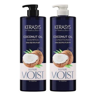 Imagem de Kit Kerasys Coconut Oil Profissional (2 Produtos) 2x1000ml