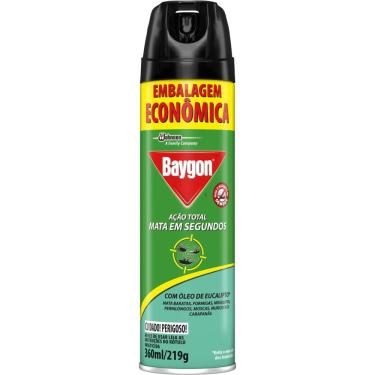 Imagem de Inseticida Aerossol Baygon Ação Total com Óleo de Eucalipto 360ml