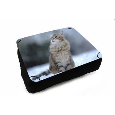 Imagem de Almofada Bandeja para Notebook Laptop Gatos Cat Felino - Deluzz, Siber