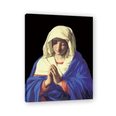 Imagem de Mother Mary Jesus Wall Art Life Child Of God Poster Católico Cristão Lorde Pintura Religiosa Bíblia Imagem para Sala de Estar Igreja Pinturas Modernas Arte Decorativa 50 x 40 cm