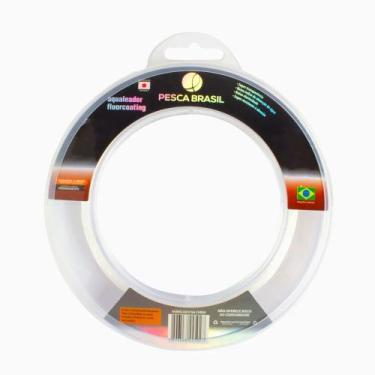 Imagem de Linha Leader Fluorcarbon 0.43mm 60m Transparente - Pesca Brasil