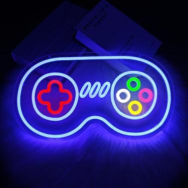 Imagem de Whfobfe Sinal de néon com luzes de néon LED para decoração de parede LED alimentado por USB para decoração de quarto