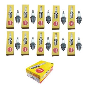 Imagem de Kit 10 Velas Ngk Stihl Husqvarna Motosserras Roçadeira bpm7a