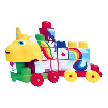 Imagem de Blocos De Encaixar - Unicórnio - Coti Block - 2351