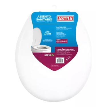 Imagem de Assento Sanitário Almofadado Tampa De Vaso Astra Compativel Com Ideal Standart Bacia Oriane 1.6gpf 6.0lpf