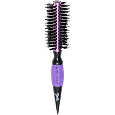 Imagem de Escova de Cabelo Profissional Térmica Metallic Pro Resistant 45mm Roxa com Preta – Cerdas Resistentes ao Calor, Ideal para Alisamento, Modelagem e Volume com Brilho - MB MIX BELEZA