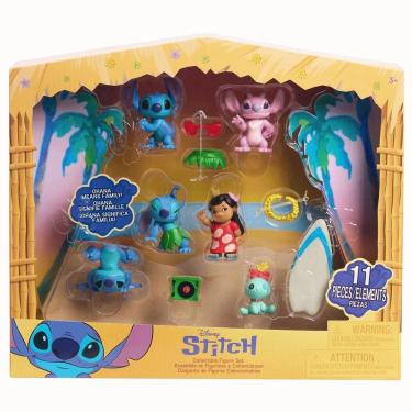 Imagem de Set de Figuras Stitch Colecionáveis Com Acessório Disney