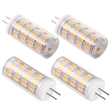 Imagem de Lâmpada de LED G4 12V 5W, G4 T3 JC Lâmpada de base de dois pinos, equivalente a lâmpada de halogêneo de 40W, CA/CC 12V Volt, branco quente 3000K, não regulável, para casa, paisagem. (pacote com 4)