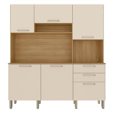 Imagem de Cozinha Compacta 6p 2g 180 Cm Ferrara Freijo Soft Ktp Freijo Soft