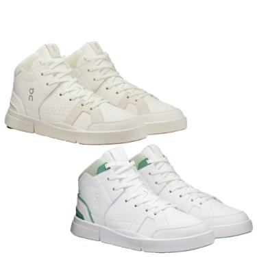 Imagem de On Tênis masculino The Roger Clubhouse Mid, Branco, verde, 37