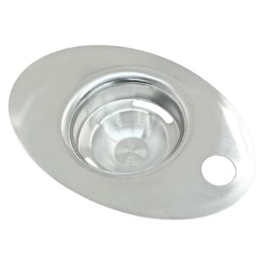 Imagem de Kemcatui Separador de clara de ovo de aço inoxidável, filtro de ovo, extrator de gema de ovo, ferramenta divisória para cozinhar na cozinha (1 peça)