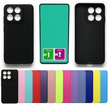 Imagem de Kit Capa Aveludada Para Moto G56 + Pelicula Ceramica - Mustangshop, Pi