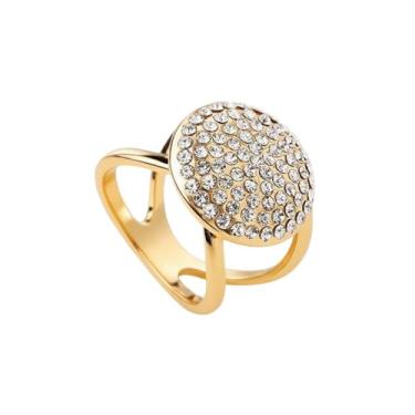 Imagem de Anel de seda com strass e disco redondo, clipe de seda para mulheres, moda minimalista, exclusiva, dourada, prata, fivela, suporte, cachecóis, xale, camiseta para vestidos, acessórios de roupas, joias