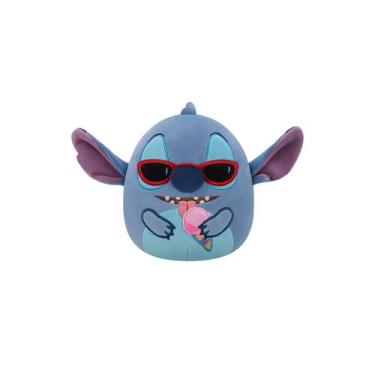 Imagem de Pelúcia Stitch Squishmallows Disney Sunny 16cm Com Sorvete Original - 