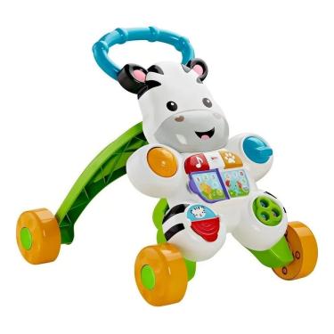 Imagem de Andador Apoiador Empurrador Fisher Price Zebra DHL48 Mattel
