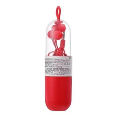 Imagem de Fone de Ouvido com Fio e Estojo Conector P2 - Durans Store, Vermelho