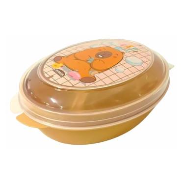 Imagem de Saboneteira Infantil Banheiro Viagem Porta Sabonete Portátil (Capivara)