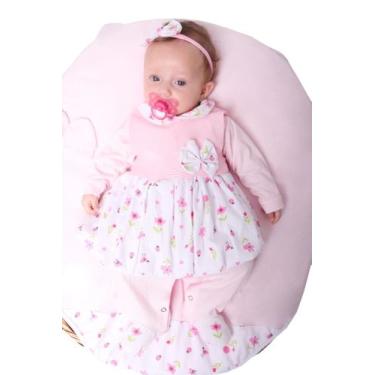 Imagem de Saída Maternidade Menina Daiane Floral 5 Peças Roupas de Bebê - João e