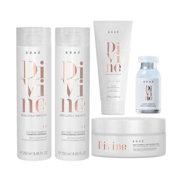 Imagem de Kit Shampoo, Condicionador, Máscara e Leave-in + Ampola Divine - Braé