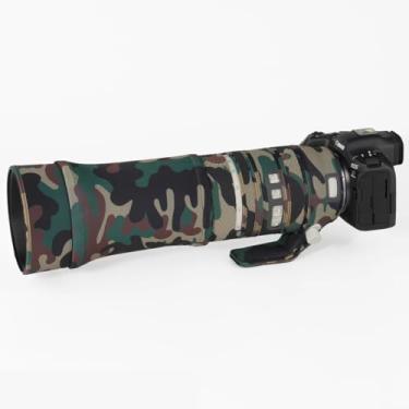 Imagem de CHASING BIRDS Revestimento de lente impermeável camuflado para Sigma 150-600 mm F5-6.3 DG DN OS Sports Capa protetora de lente à prova de chuva (camuflagem verde militar, com SEL TC 2.0X)