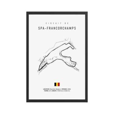 Imagem de Vintage Preto Branco Circuito De Fórmula 1 Imola Monaco Monza HD Óleo 