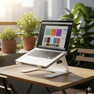 Imagem de Suporte para Notebook Ajustável, Branco