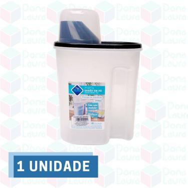 Imagem de 1 Porta Grãos com Copo Medidor Multifuncional Sabão em Pó