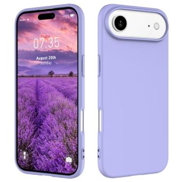 Imagem de HAII Capa para celular 17 Air, silicone líquido fino para mulheres e homens, com forro de microfibra resistente a arranhões, à prova de choque, capa protetora de silicone macio para celular 17 Air