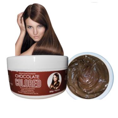 Imagem de Máscara Tonalizante Chocolate Sem Amonia 300g Resultado 100% Natural com Hidratação