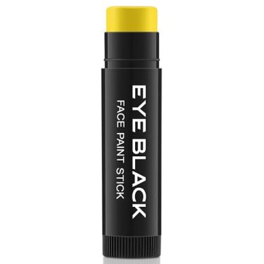 Imagem de CCbeauty Bastão preto de olho amarelo para beisebol, futebol, softball, lacrosse, acessórios, anti-reflexo, à prova d'água, para todos os jogos, aplicação suave, cor altamente pigmentada