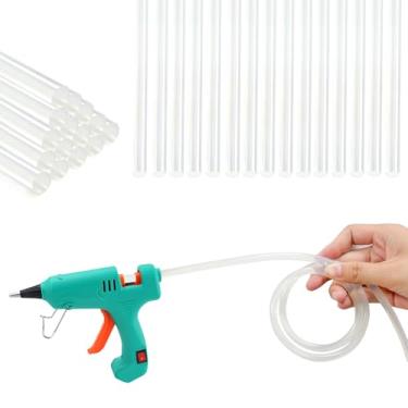 Imagem de Mini bastões de cola quente – 3 m, 0,7 cm de diâmetro – Todas as temperaturas compatíveis com mini pistolas de cola, amplamente utilizadas para artesanato DIY, reparos domésticos, tecidos, madeira