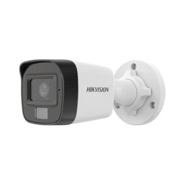 Imagem de Câmera Mini Bullet Inteligente Híbrida 2mp Ir 20m Com Luz Fixa Hikvision Ds‑2ce16d0t‑exlpf (2.8 mm)