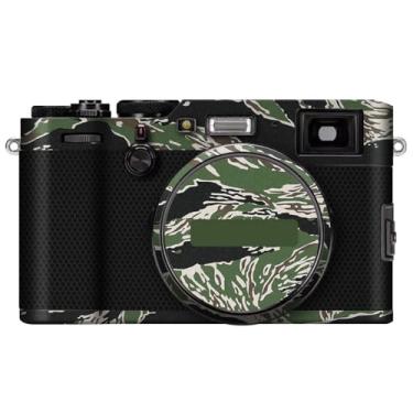 Imagem de X100F Película antiarranhões para câmera FujiFilm X 100F Vinil Wrap Film Protector Coat Acessórios de Fotografia Adesivo X-100F (Camuflagem com listras de ígre)
