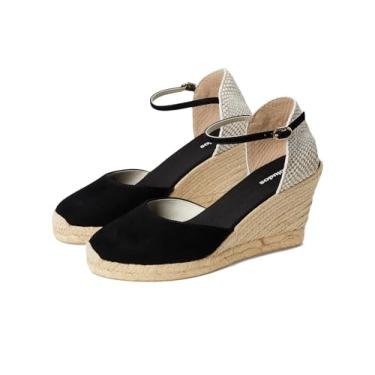 Imagem de Soludos Sandália feminina Marseille Wedge Espadrille, Noche preto, 38